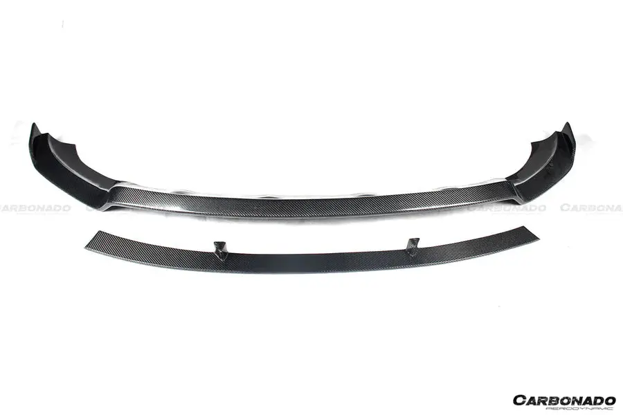 Carbonado Ats Carbon Fiber Front Lip Spoiler For Porsche Macan Gts / Macan Turbo / Turbo S 2014-2017 2