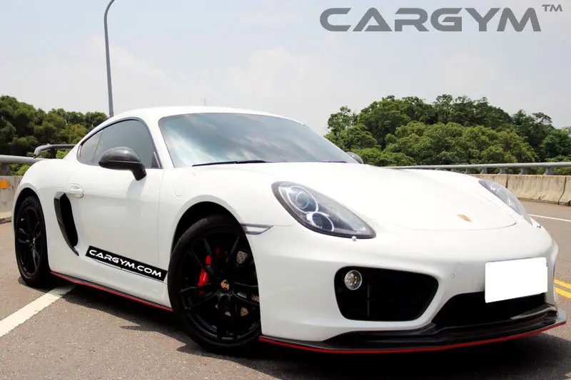 Porsche Cayman 981 Dry Carbon Fiber Front Lip 1
