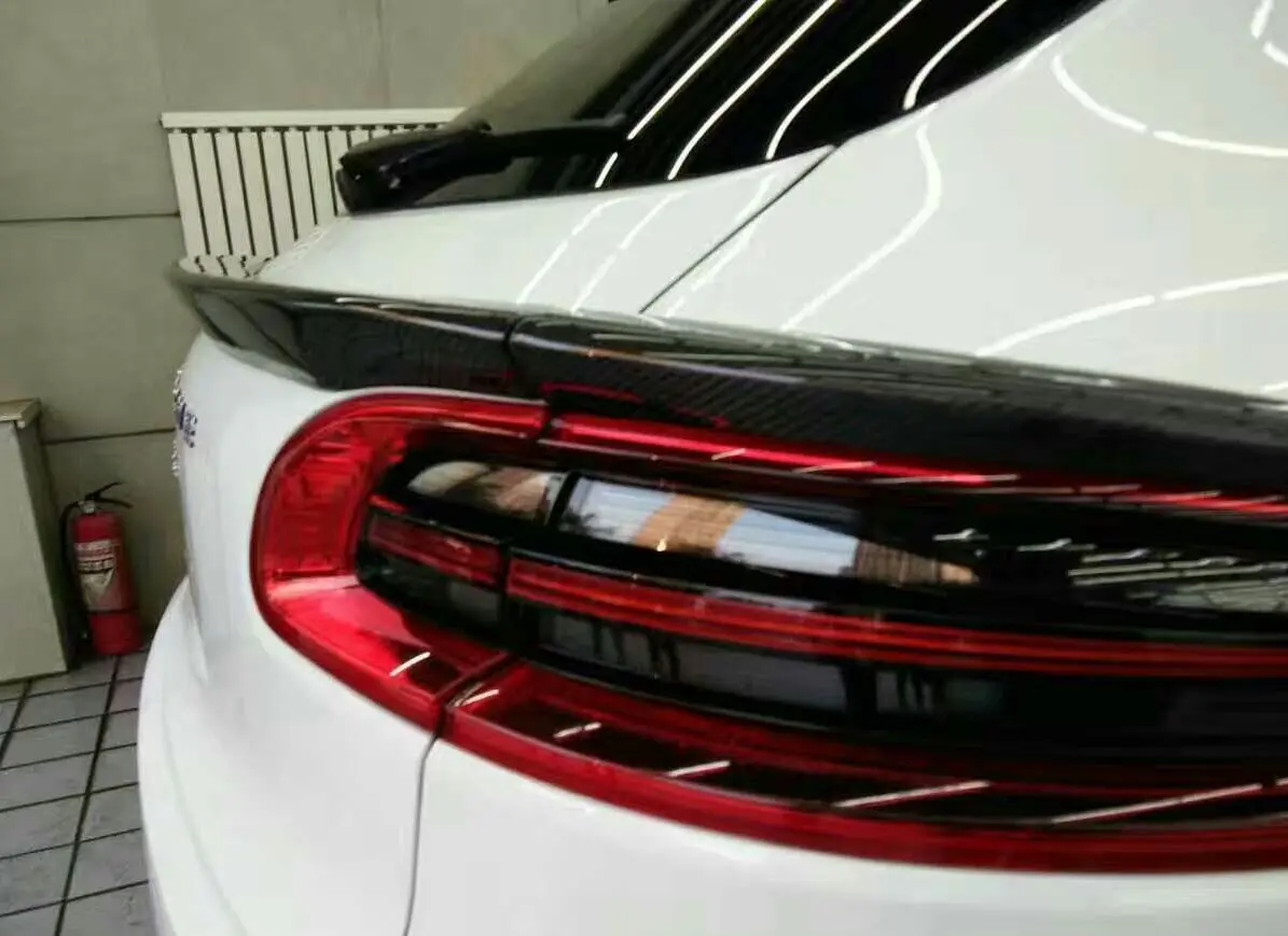 Tc Style Porsche Macan Carbon Fiber Rear Trunk Spoiler 1