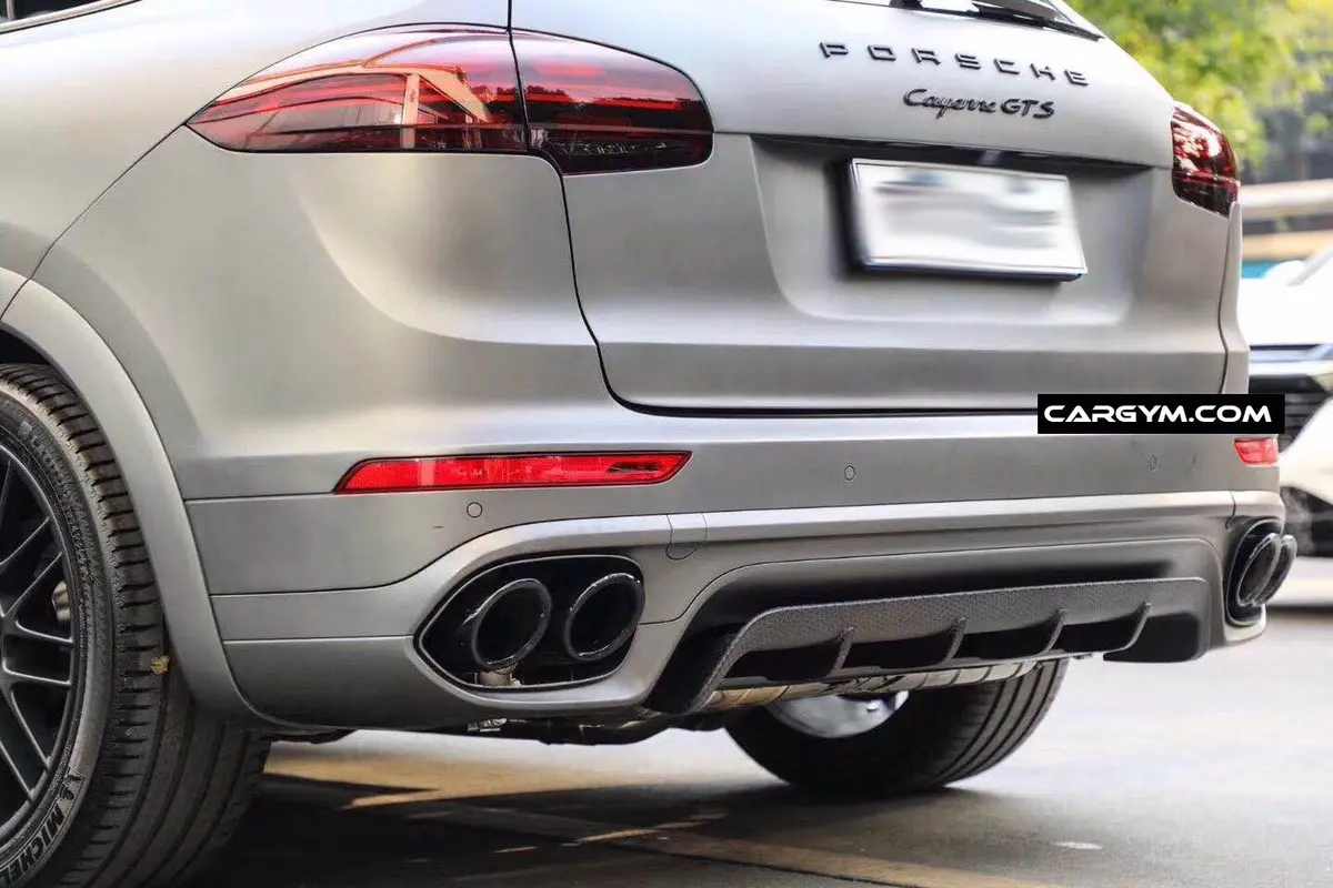 Carbon Fiber Rear Diffuser For Porsche Cayenne 2015+ 1