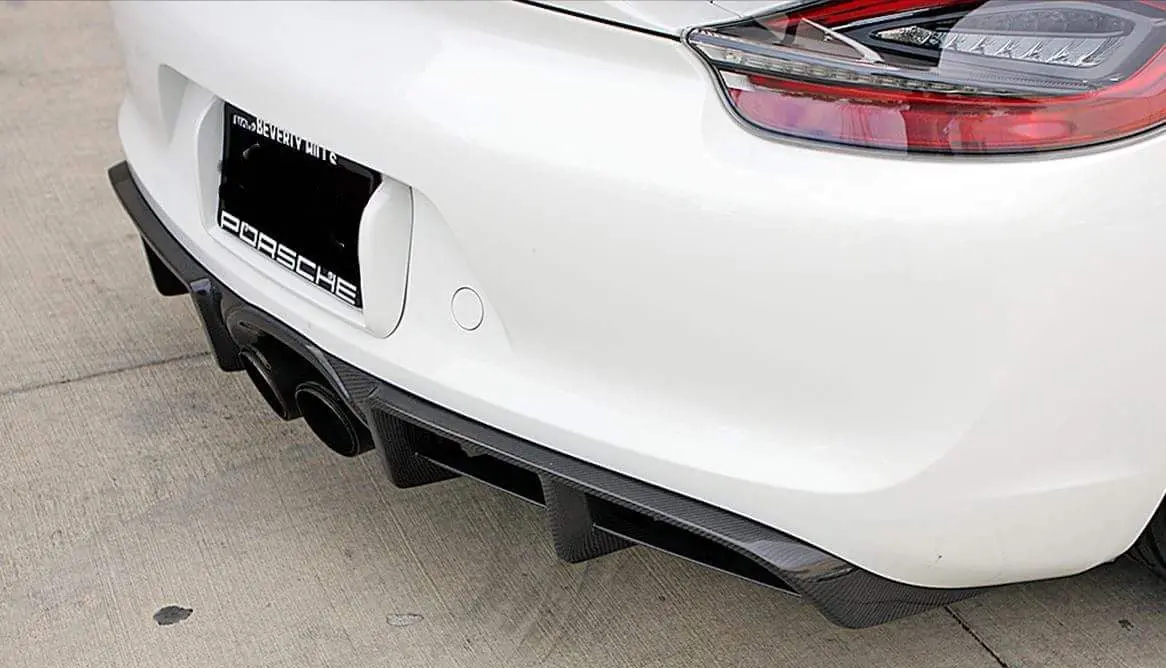 Porsche Boxster Cayman 981 Dry Carbon Fiber Rear Diffuser 1