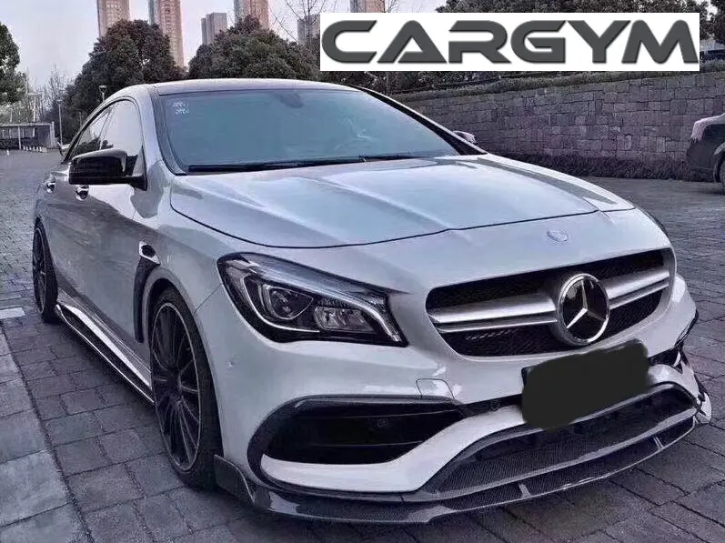 Revo Style Carbon Fiber Front Spoiler For Cla Amg 250 Cla45 2016 1