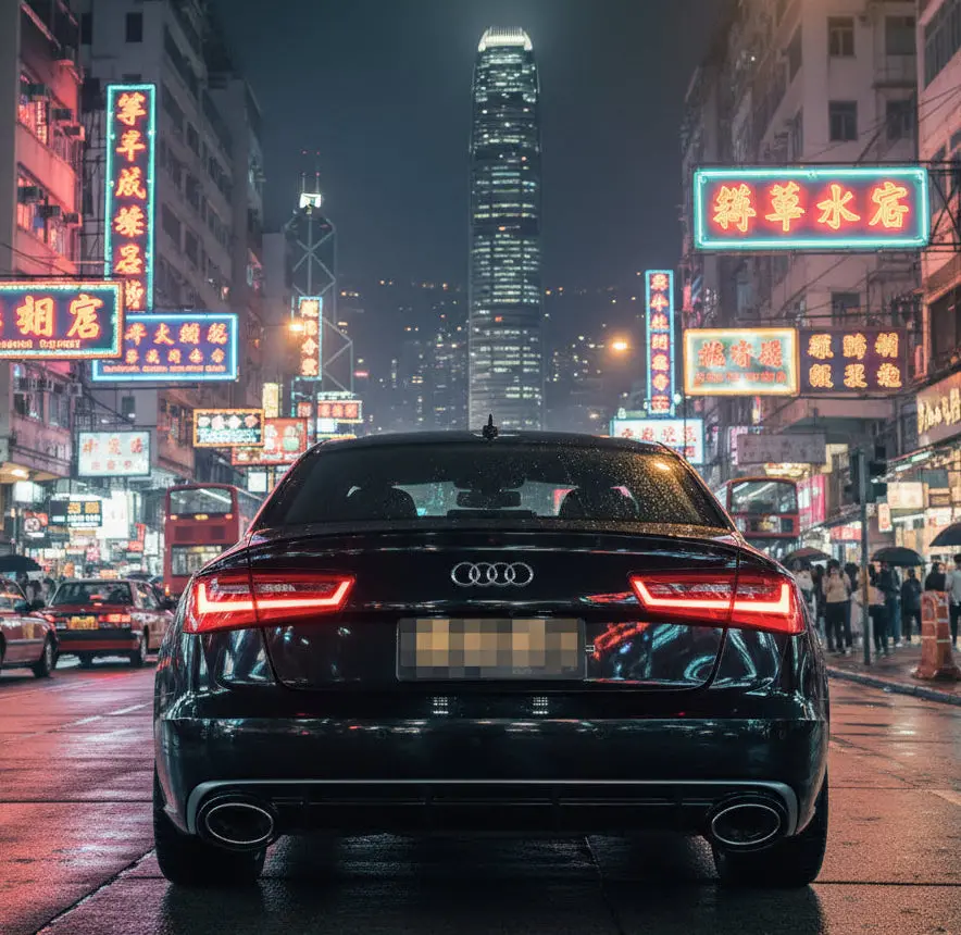 Audi A6 C7 2011+ Rs6 Style Rear Diffuser W/ Exhaust Tips 1
