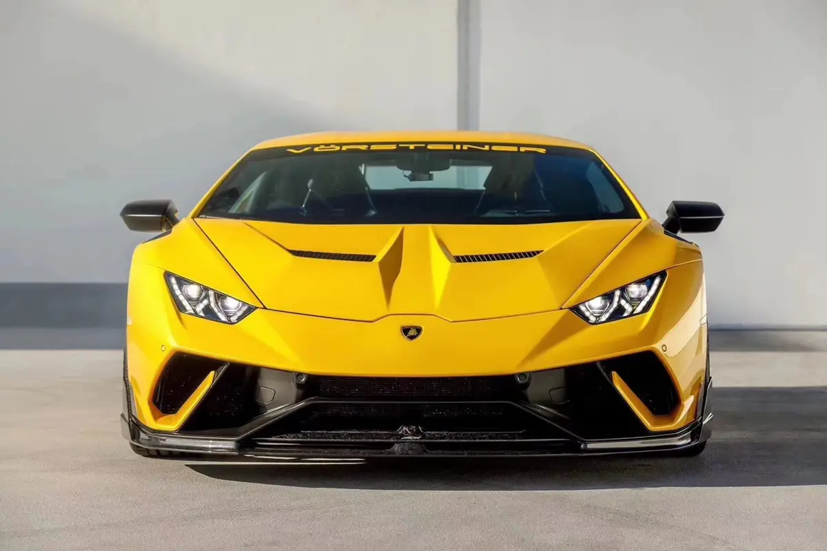 Lamborghini Huracan Performante Style Front Bumper With Front Spoiler Conversion Kit 2