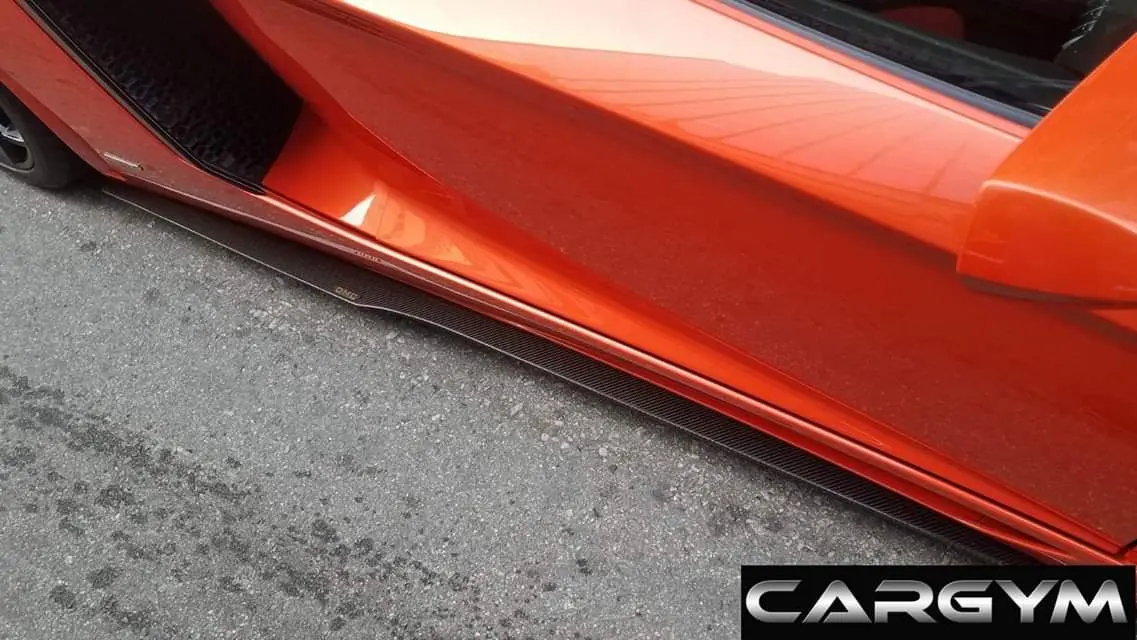Carbon Fiber Side Skirt Splitters For Lamborghini Lp700 Aventador 1