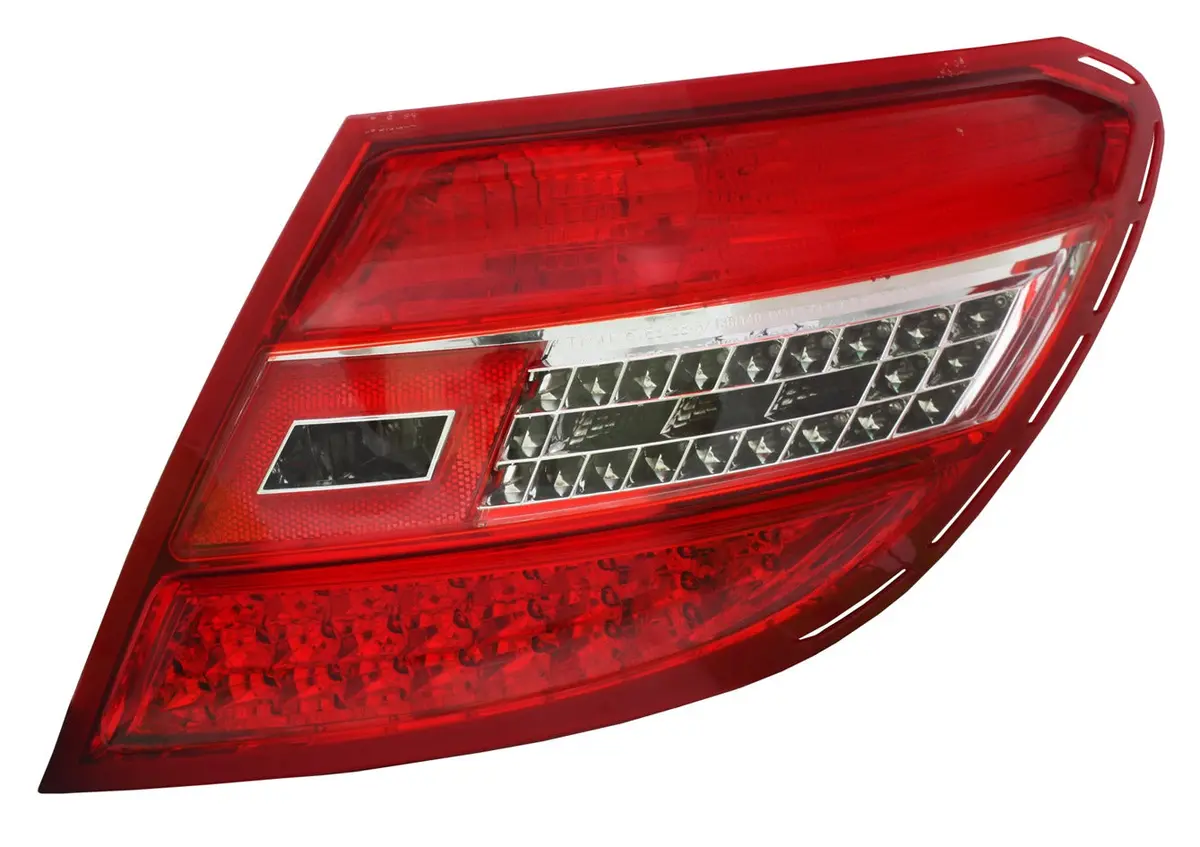 Mercedes-Benz C-Class W204 2008+ Red & Clear Led Taillight 1