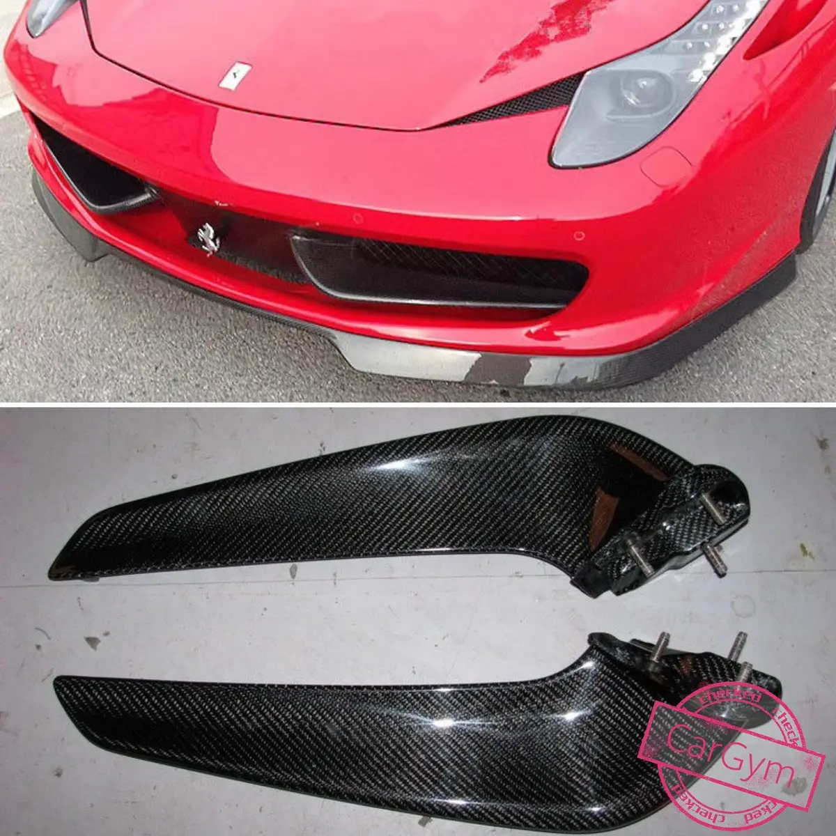 Ferrari 458 Italia Dry Carbon Fiber Front Diffuser 1