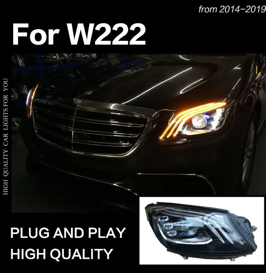 Mercedes-Benz W222 2013+ Facelift Style Led Projector Headlight 1