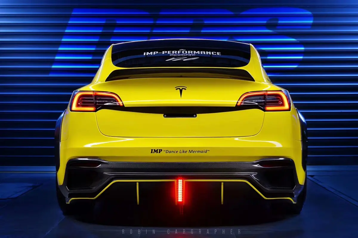Imp Performance Rear Wing Spoiler For Tesla Model 3 1