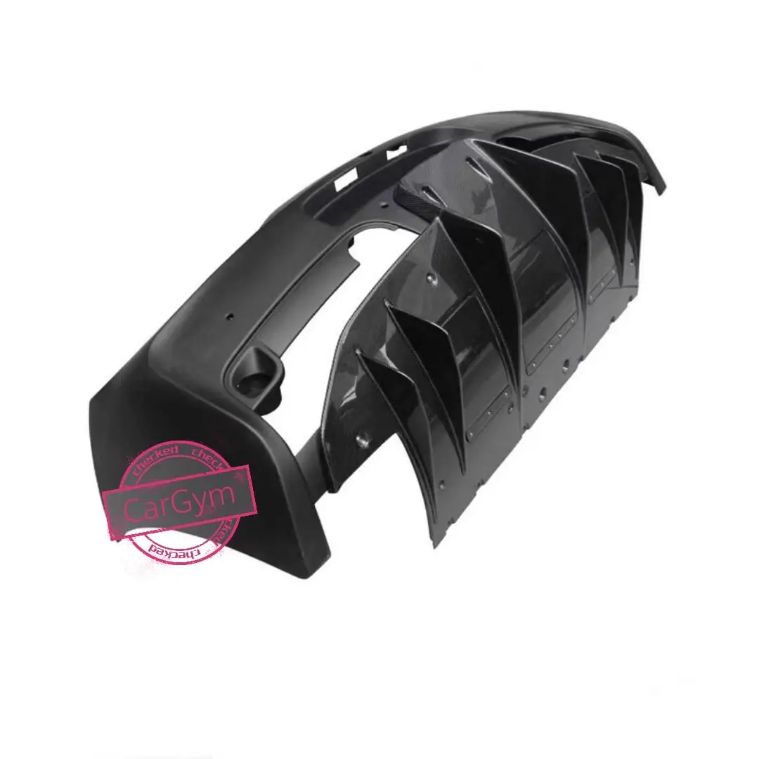 Ferrari 458 Speciale Style Rear Bumper (Frp) W/ Carbon Fiber Diffuser 1