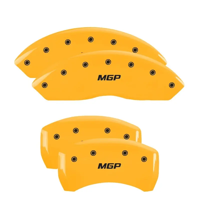 Mgp 4 Caliper Covers Engraved Front & Rear Mgp Yellow Finish Black Characters 2019 Acura Rdx 1