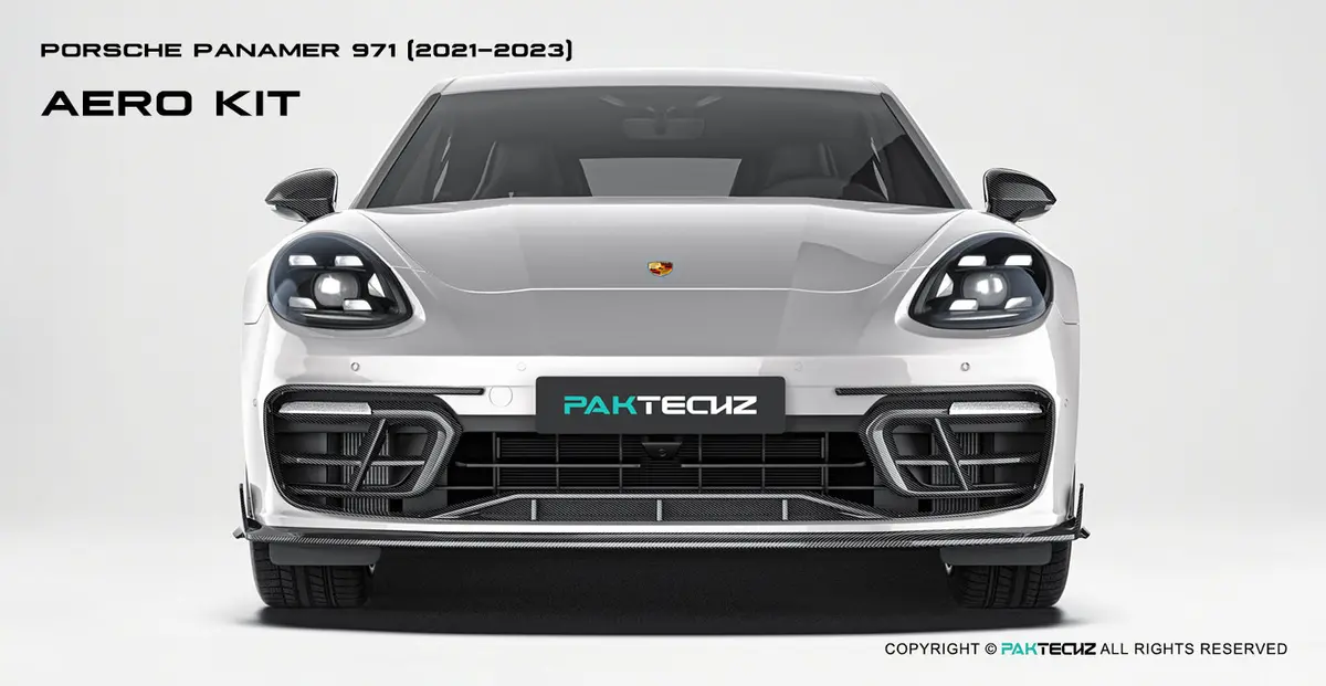 Paktechz Dry Carbon Fiber Aero Body Kit For Porsche 2021-2023 Panamera 1