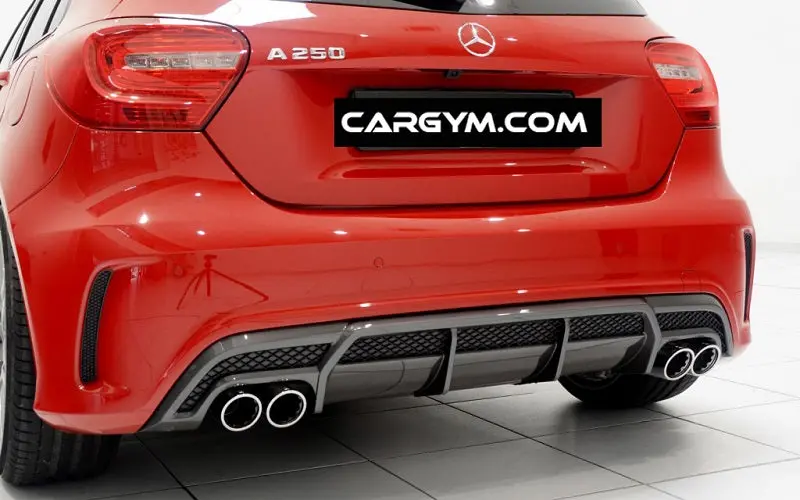 Mercedes-Benz W176 A-Class B Style Carbon Fiber Rear Diffuser 1