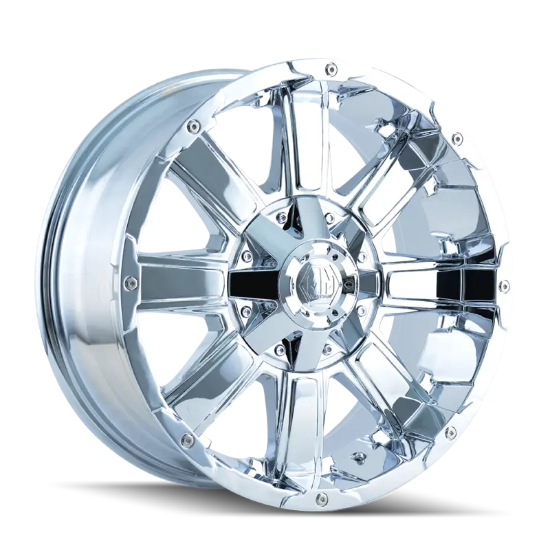 Mayhem Chaos Chrome Wheel – 20X9 Inch, 8X180 Bolt Pattern, +18Mm Offset, 124.1Mm Hub Bore 1