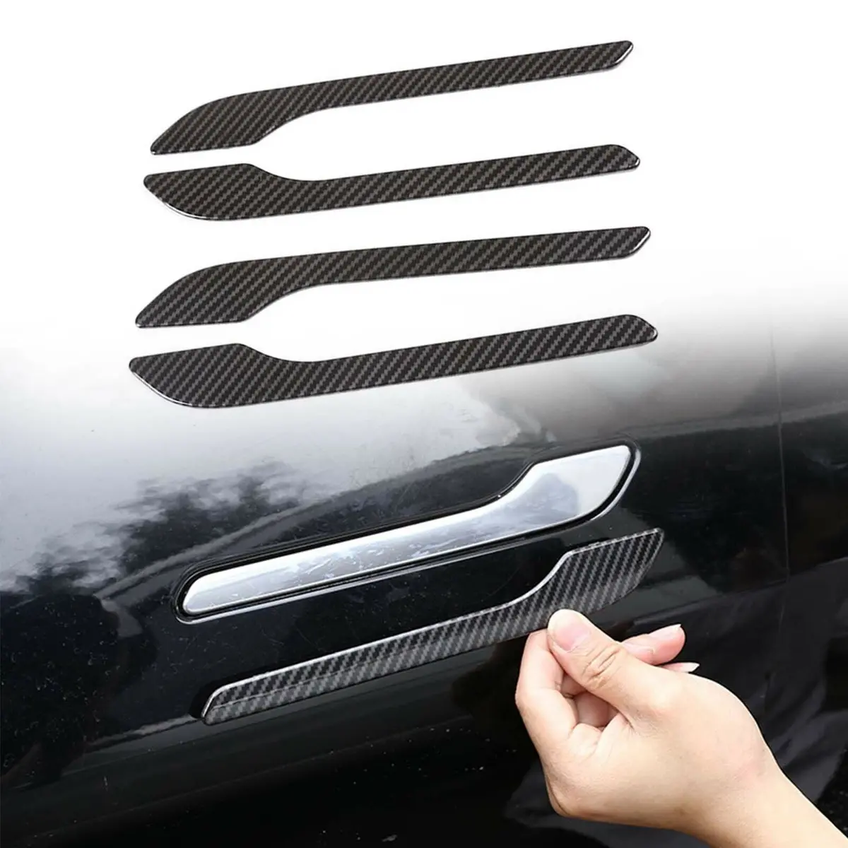 Abs Door Handle Cover Wrap Kit For Model 3/ Y (4Pcs) 1