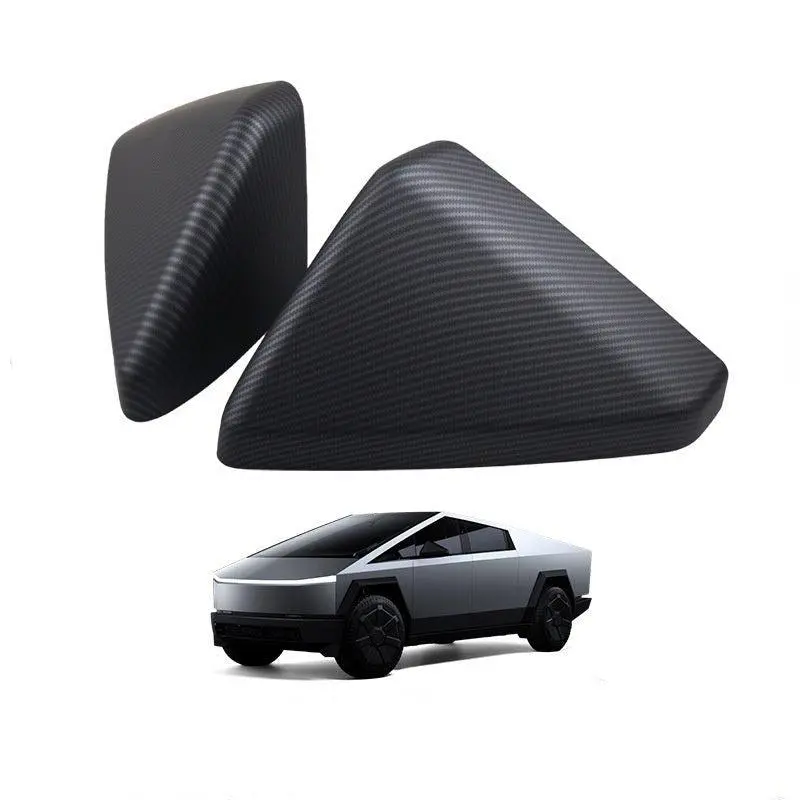 Abs Mirror Covers For Cybertruck | Carbon Fiber Pattern | 2 Finishes | Tesery 1
