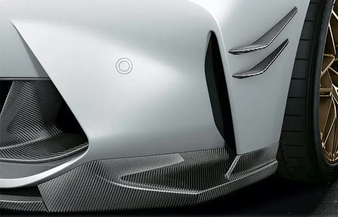 Sooqoo Bmw M3 G80 / M4 G82 Mp Style Dry Carbon Fiber Front Bumper Canards 1