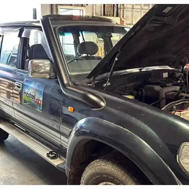 Ajf Fab 80 Series Landcruiser 4” Stainless Snorkel 1