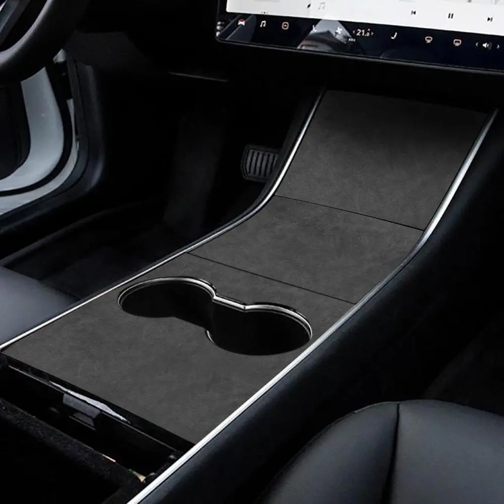 Alcantara Central Control Panel Sticker For Tesla Model 3 (17-20) 2