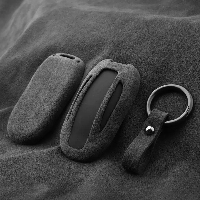 Alcantara Key Fob Cover For Tesla Model 3/Y/S/X | Full Protection 1