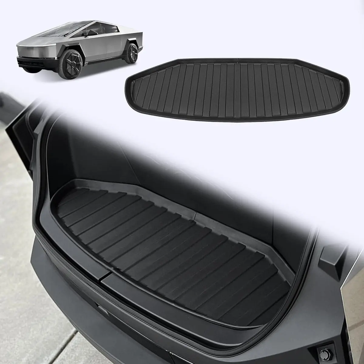 All Weather Front Rear Trunk Mats For Cybertruck 1