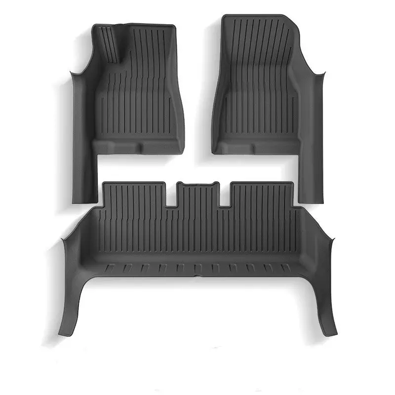 All Weather Tpe Floor Mats With Door Sill Protector For Model 3 Highland 1