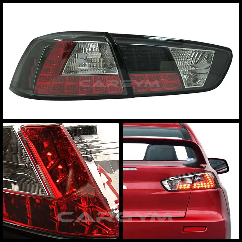 Mitsubishi Lancer / Evo X 2008+ Black Housing Led Taillight 1