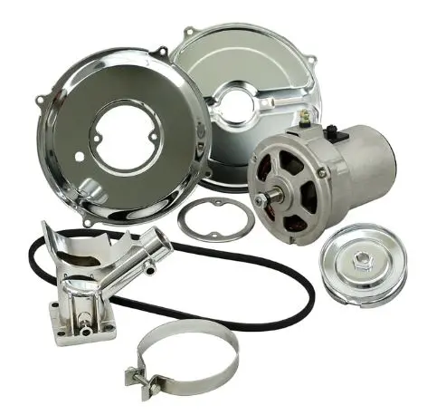 Alternator Kit With Chrome Components - Beetle/Ghia/Kombi 1967 To 1976 1