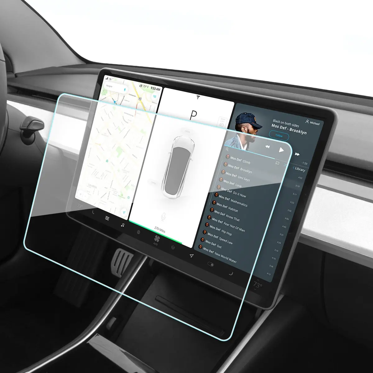 Screen Protector For Tesla Model Y & Model 3 1