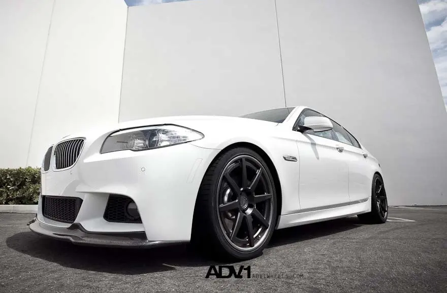 Bmw F10 5-Series (M-Sport Use) Arkym Style Carbon Front Spoiler 1