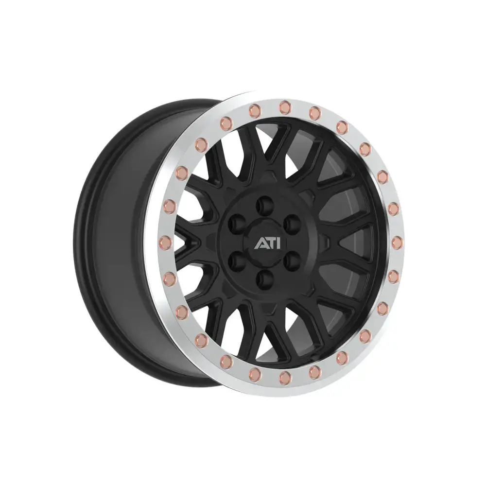 At-01 Hybrid Beadlock Black Machined Ring Wheels 1
