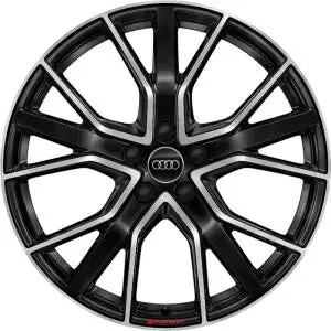 20” Audi Q5 Sport 5 V Spoke Star Anthracite Black 1