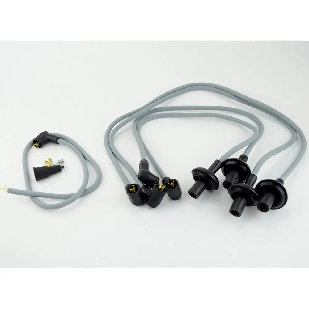 Ignition Leads, W/ 90° End Caps, Beetle/Kombi/T3 3