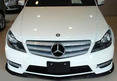 Mercedes-Benz 2012+ W204 Amg C-Class  Carbon Fiber Front Lip 1