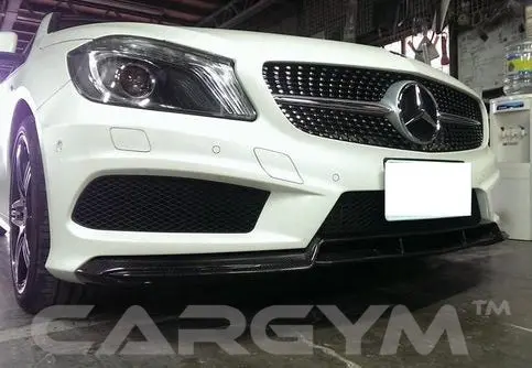 Mercedes-Benz A-Class W176 Amg B Style Carbon Fiber Front Lip 1