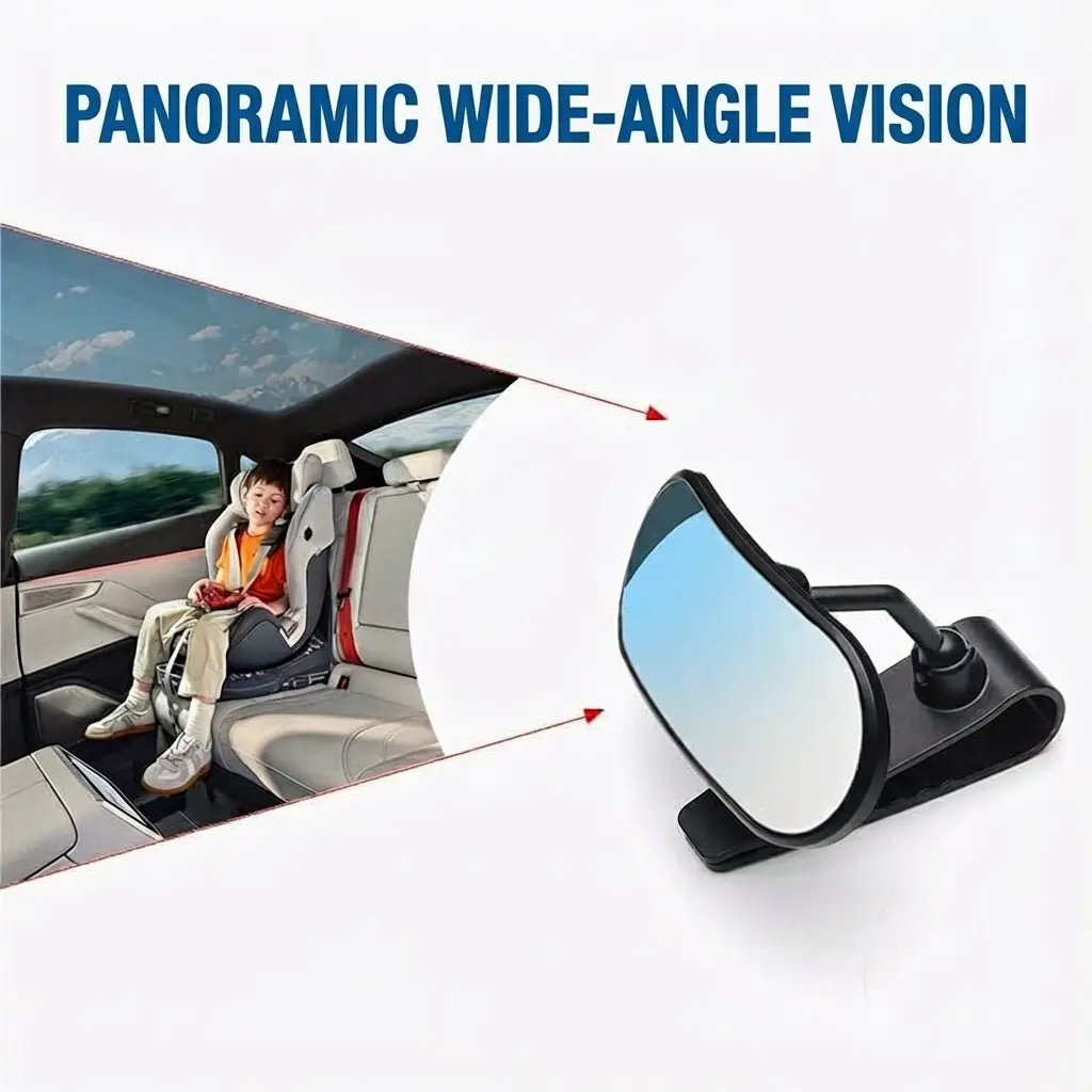Baby Car Rear View Mirror With 360° Adjustable 1