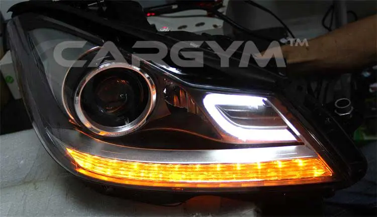 Mercedes-Benz C-Class W204/C204 Facelift Led Headlight With Hid 1
