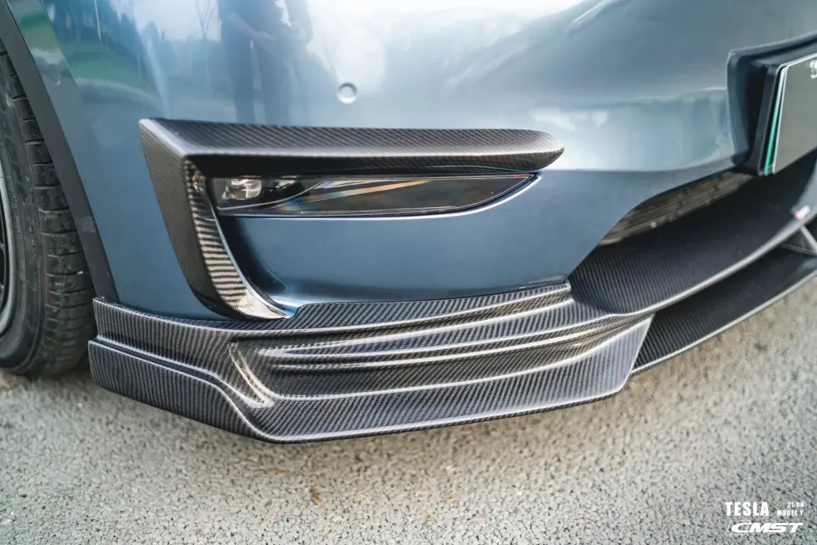 Cmst Tuning Carbon Fiber Upper Valences Ver.2 For Tesla Model Y 1