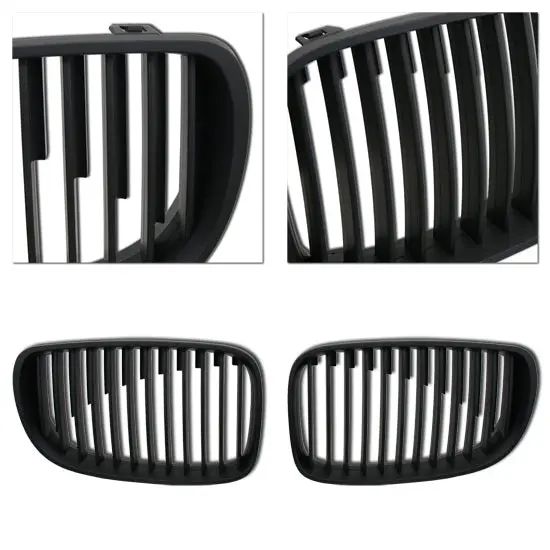 Bmw E87 1-Series 5D Sedan Shallow Black Front Grill 1
