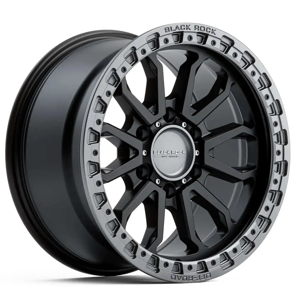 Black Rock Cobra 17 Inch 4X4 Rims 1