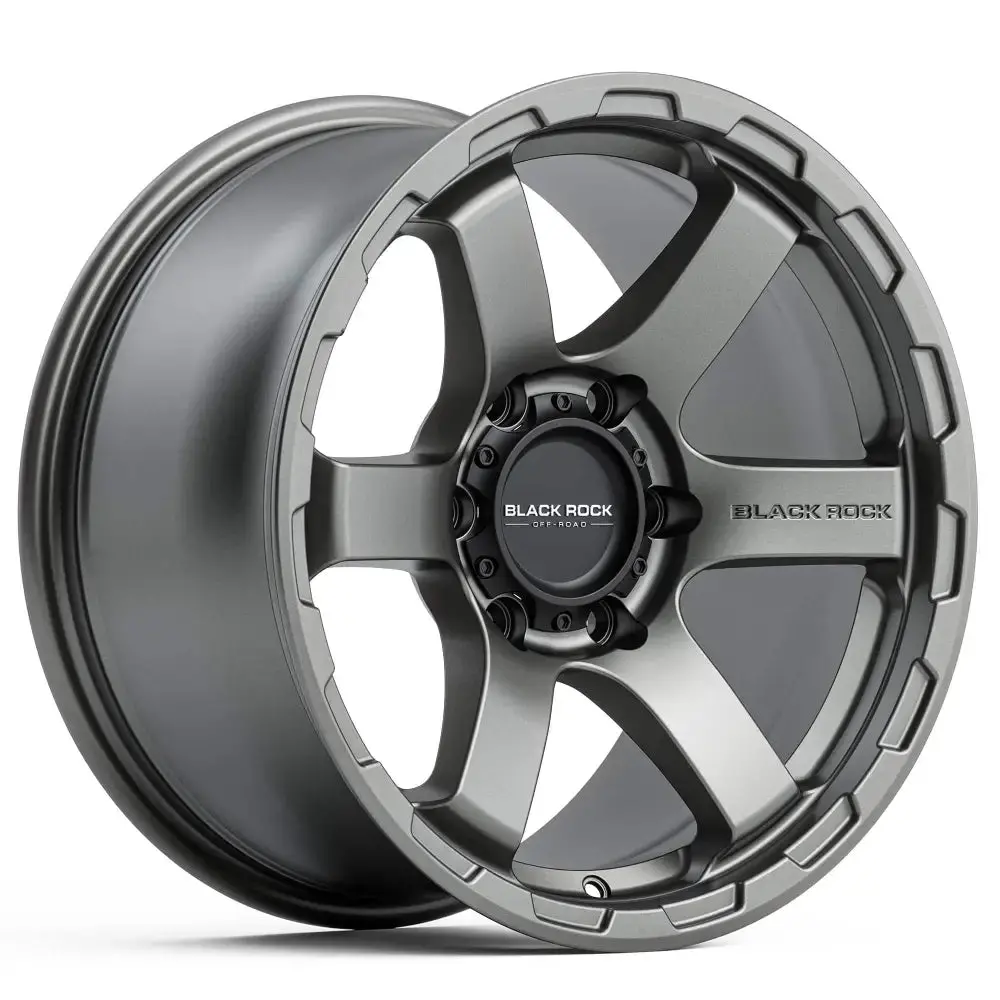 Black Rock Grip Satin Gunmetal Grey 1