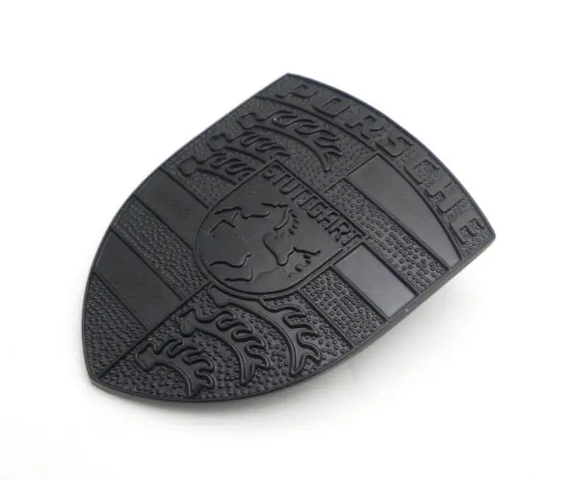 Front Hood / Bonnet (Matte Black) Crest Emblem For Porsche 1