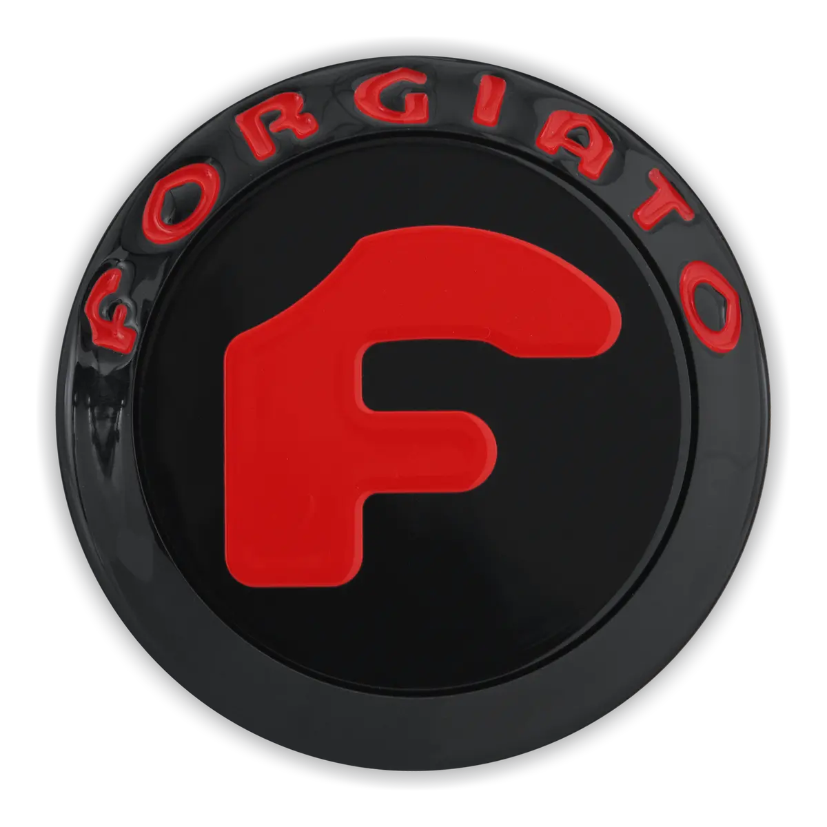 Billet Floating Cap - Black/Red 1