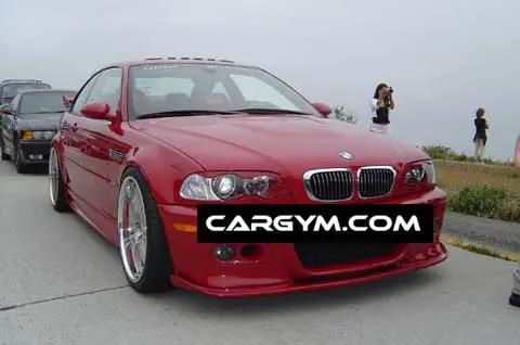 Bmw E46 M3 Hn Style Carbon Fiber Front Lip Spoiler 1