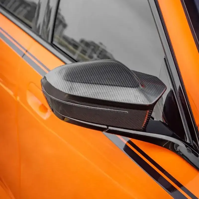 Sooqoo Dry Carbon Fiber Mirror Covers For Bmw I5 / 5-Series G60 2023+ 1