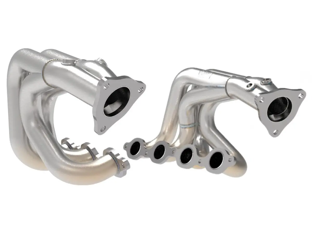 Afe 1-7/8" Twisted Steel 304 Stainless Steel Headers For '20-'25 C8 Corvette 2