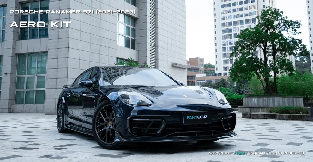 Paktechz Dry Carbon Fiber Aero Body Kit For Porsche 2021-2023 Panamera 9