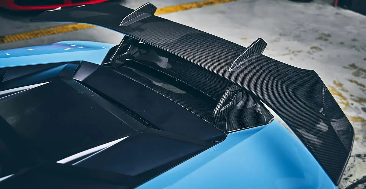 Paktechz Carbon Fiber Rear Wing Spoiler For Lamborghini Huracan Lp580 Lp610 Evo 1