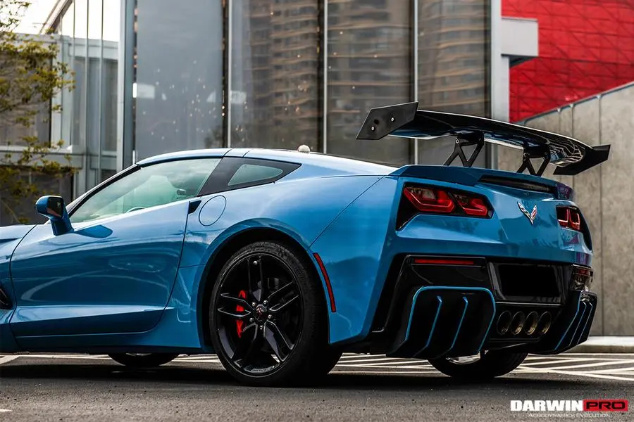 Darwinpro 2013-2019 Corvette C7 Grandsport Z06 Bkss Style Trunk Spoiler 1