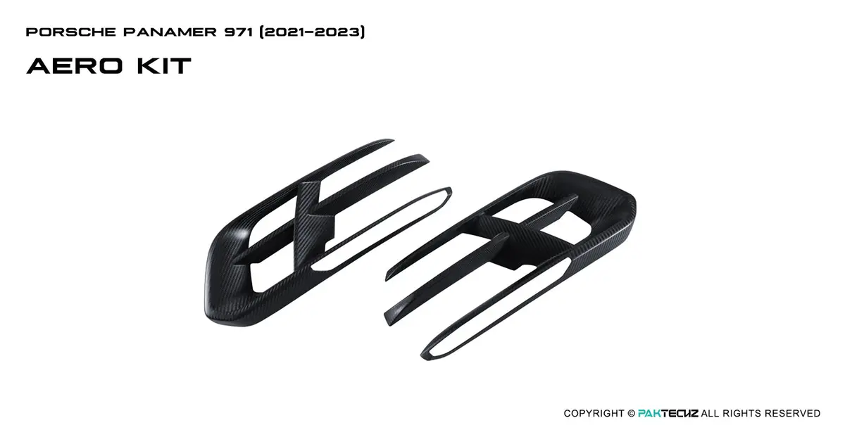 Paktechz Dry Carbon Fiber Aero Body Kit For Porsche 2021-2023 Panamera 4
